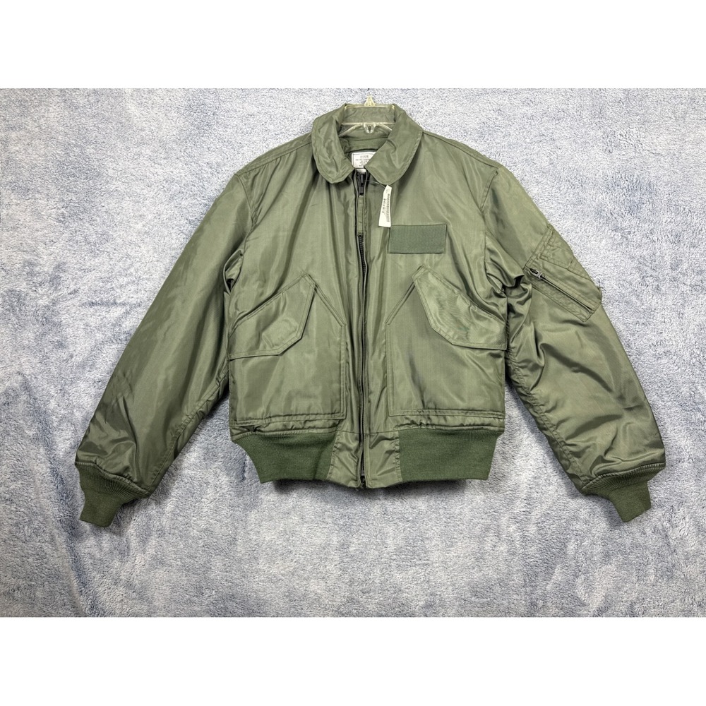 Valley Apparel Mens Medium Green CWU-45/P Flight Jacket Military Aramid